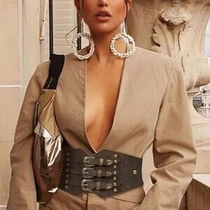 Wide Corset Waist Belt